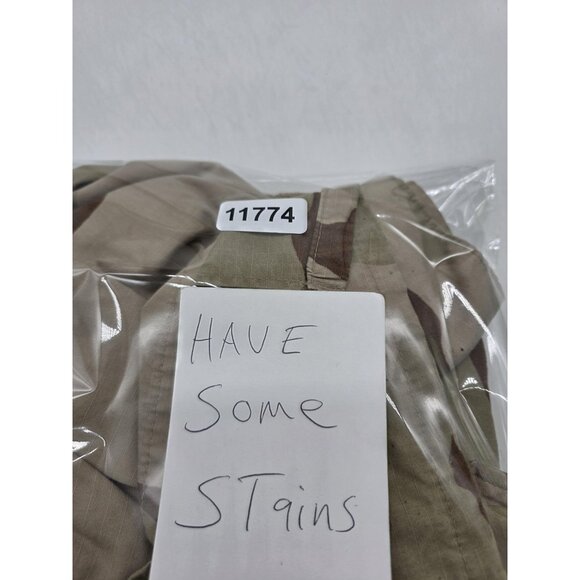 Vintage US Army Desert Camouflage Jacket Mens Large Short Combat Coat 90s Camo - Picture 16 of 16